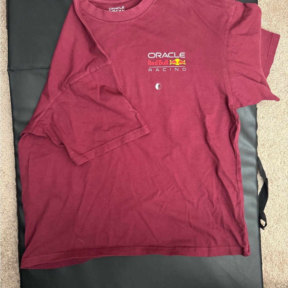 American Eagle Outfitters Burgundy Racing Tee